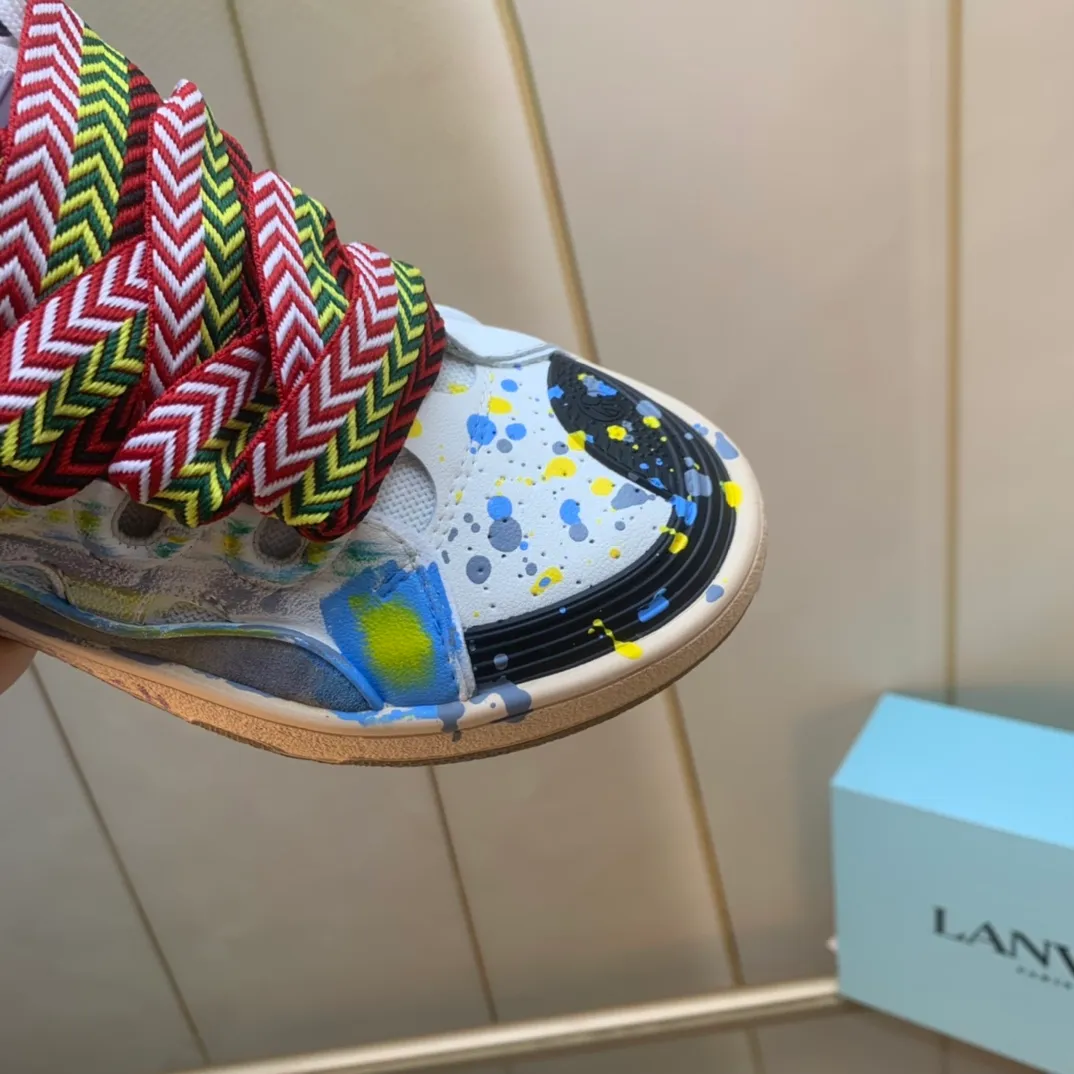 💰600. Lanvin LANVIN. 22 colors: nubuck fabric, breathable mesh, cowhide feet! Same style for men and women: sizes 35-46!